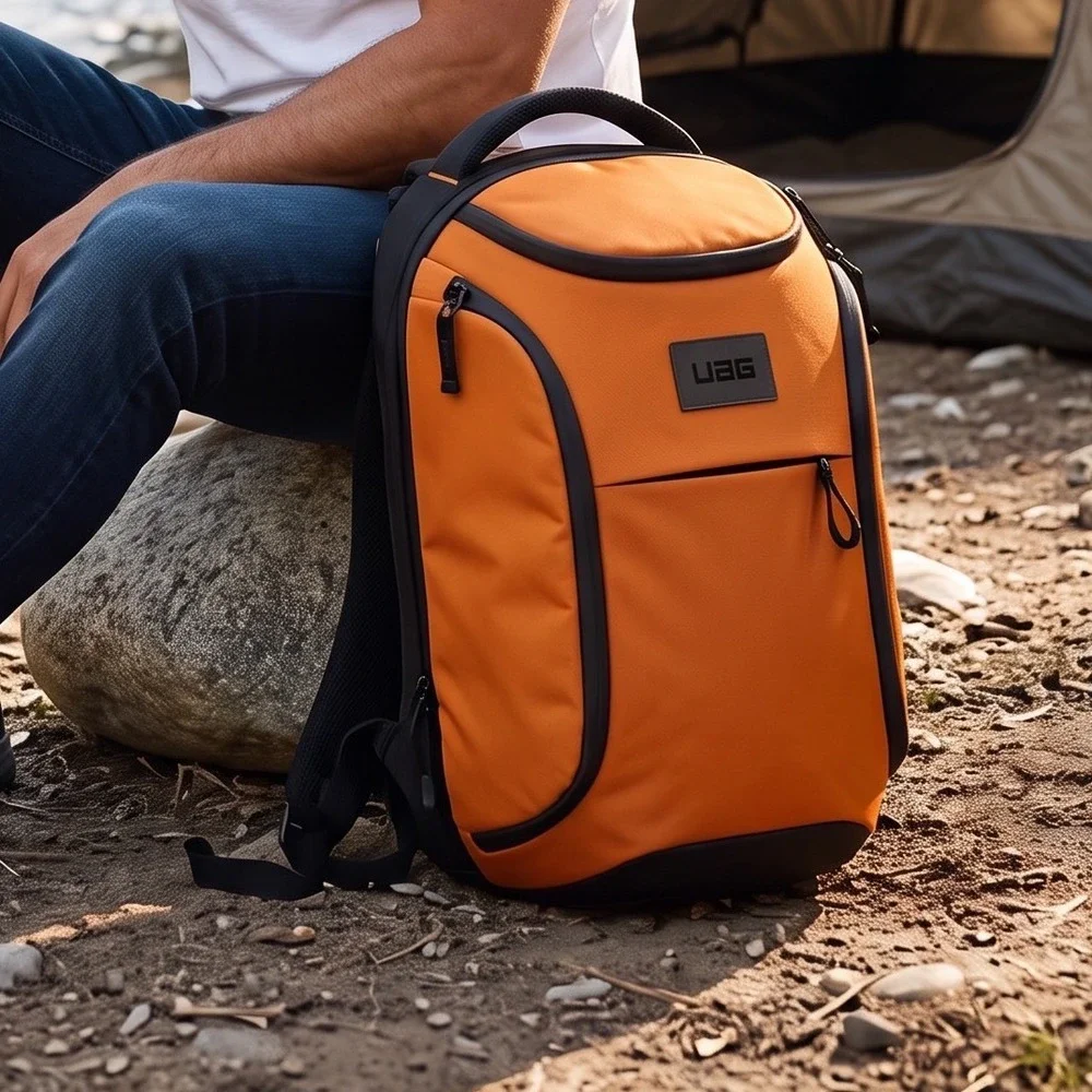 UAG Urban Armor Gear Standard Issue Backpack Orange Black Laptop Bag Rugged